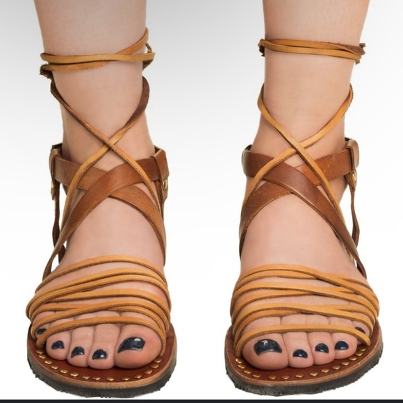 Free People Willow Gladiator Tassel Sandals – Size 36 - Picture 6 of 12